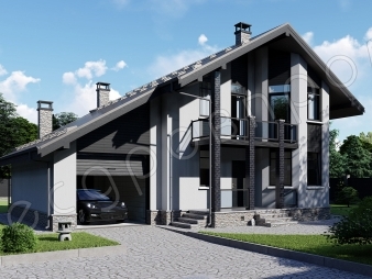 Дизайн фасадов дома из арболита